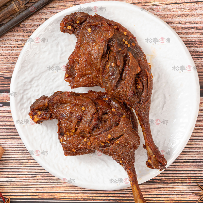 【松雅仙都】香辣鸭腿烧烤卤味爆辣鸭腿开袋即食夜宵追剧解馋零食|undefined