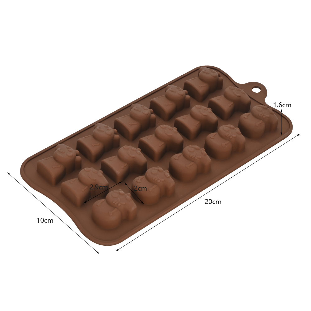 Molde de Silicona para Chocolate DIY, Multiuso con Formas de Dibujos Animados para Repostería