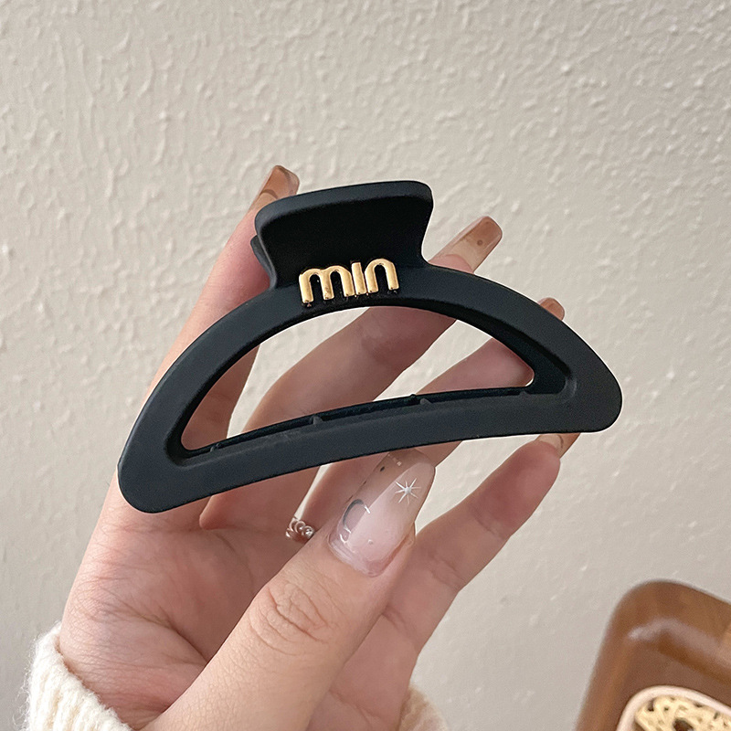 Clip de agarre, gran cantidad de cabello, horquilla esmerilada, horquilla simple, horquilla de tiburón, nuevo y exquisito tocado de alta gama, horquilla femenina