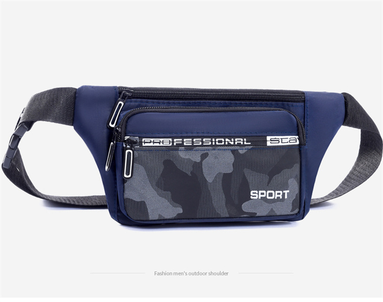 Crossbody bag, men's waist bag, ins trendy Japanese men's single-shoulder bag, 2024 new men's bag, Oxford fabric mobile phone chest bag undefined