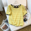 Summer shiffon short sleeve T-shirt, colored jacket, Korean style, french style, fitted, western style