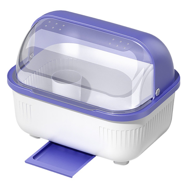 Cocina vajilla caja de almacenamiento hogar a prueba de polvo de plástico armario vajilla Placa de almacenamiento plato de drenaje estante