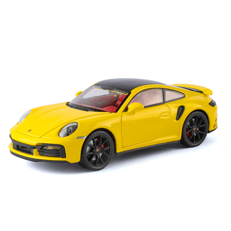 Officially Licensed 1:24 Scale Porsche 911 Alloy Car Model with Lights, Pull-Back Feature, Suitable for Business Gifts, Conference Room Display, and Window Decoration