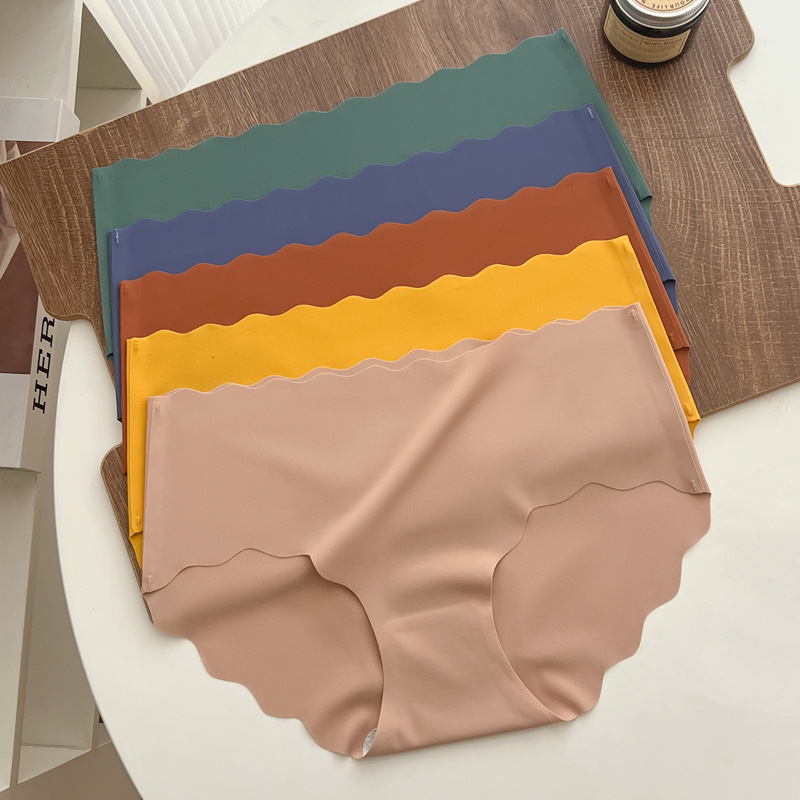 Hielo transfronterizo sin marcas ropa interior de secado rápido delgada de algodón transpirable comercio exterior de tamaño grande damas al por mayor entrepierna de algodón