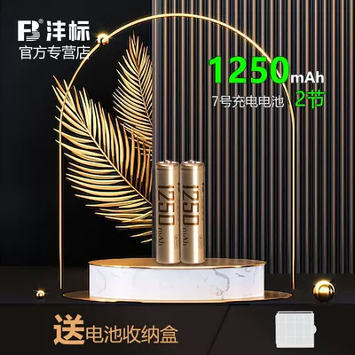 Fengbiao Rechargeable Battery No. 7 1250 Mah Ni-Mh No. 5 No. 7 Kidsren's Toys Rechargeable Environmentally Friendly Universal Battery (Hibrid akkumulyator batareyaları) - no-7-1250-ma-battery-2