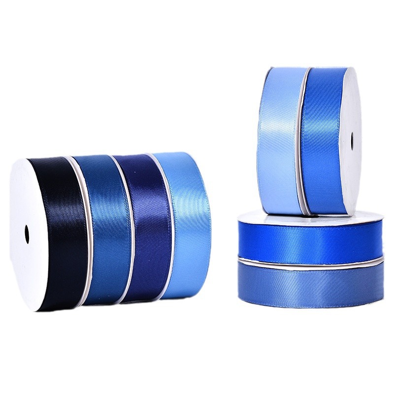 Yao Ming serie azul de cinta de poliéster de doble cara de cinta de cinta 22mm bobina de cinta de nudo