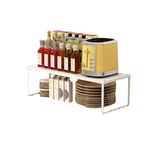 Kitchen multi-layer shelf counter rack spice rack desk storage stove rice cooker bowl stand divider function