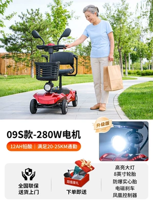 Qatlanan elektrik velosipedlər electric vehicle for disabled people - 24v-109s-special-edition12a-lead-acid-battery-280w-motor-suitable-for-20-25km-commuting