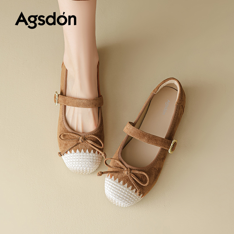 Augu Shi Deng Marizhen zapatos para mujeres 2026 nuevo verano retrógrado francés zapatos de una sola sola sola plana zapatos de mujer