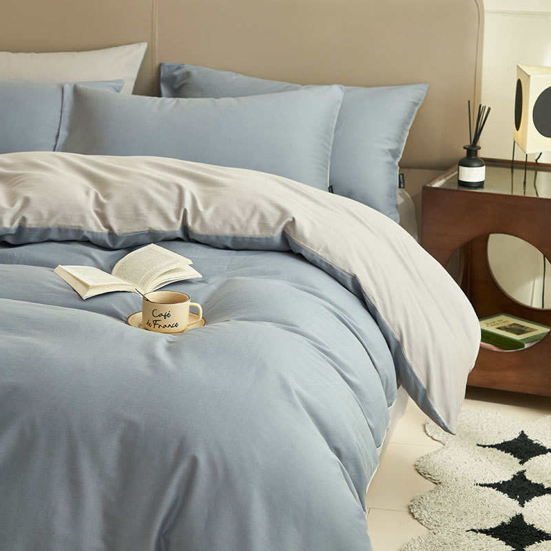 100% algodón de cama de cuatro piezas set2025 nueva ropa de cama sábanas cubierta cubierta dormitorio tres piezas set cama gaza