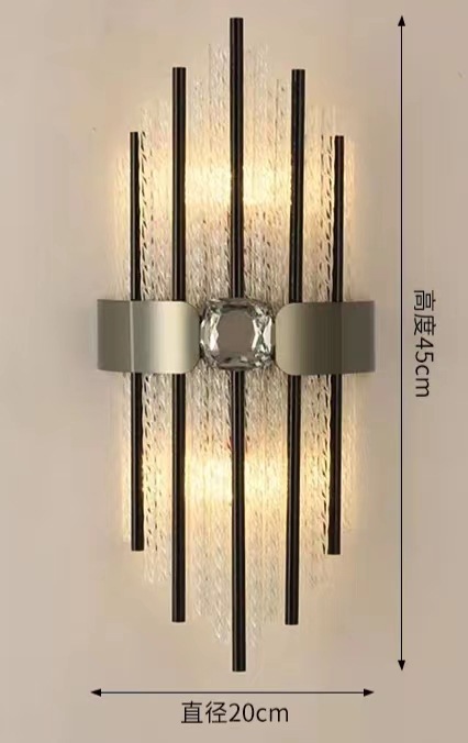 軽くて豪華な現代の簡単な水晶の壁の明かりの寝室のベッドのヘッドライトの創意的な階段の通路の明かりの客間のテレビの背景の壁の明かり|undefined