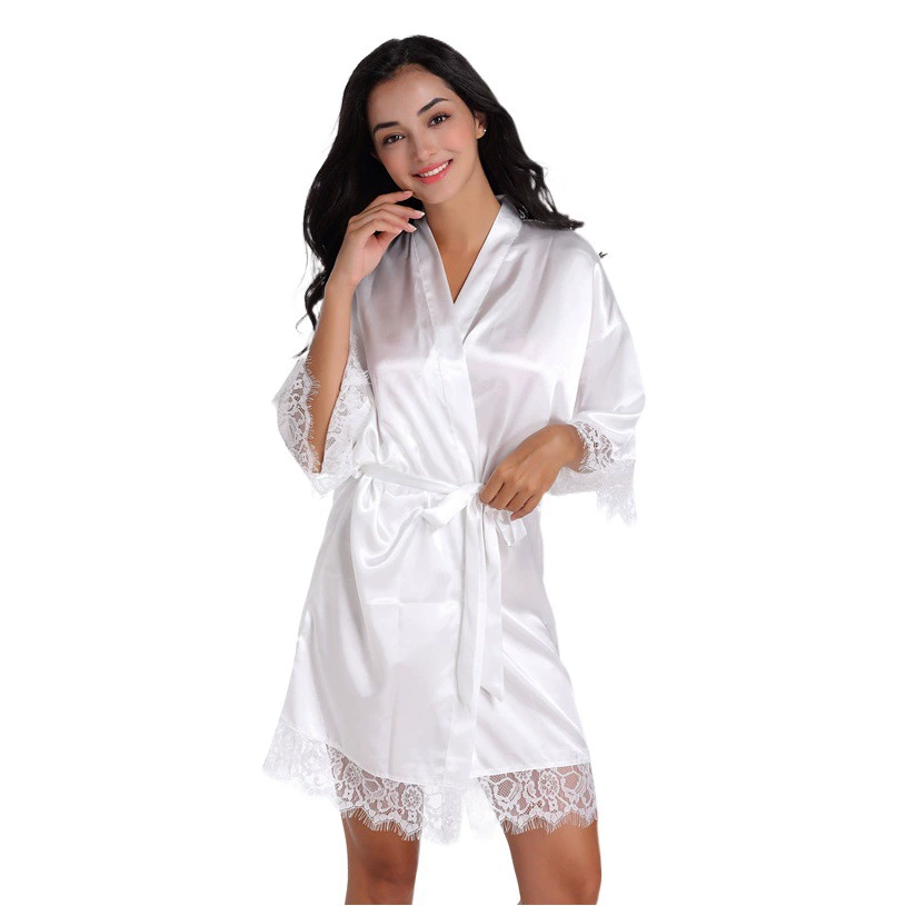 Леди высокого уровня чувство бриллиантовый кружевной кардиган Bride свадебный халат европейский и американский стиль шелковая невеста макияж утренний халат