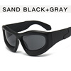 Sunglasses, fashionable glasses solar-powered hip-hop style, 2 carat, European style