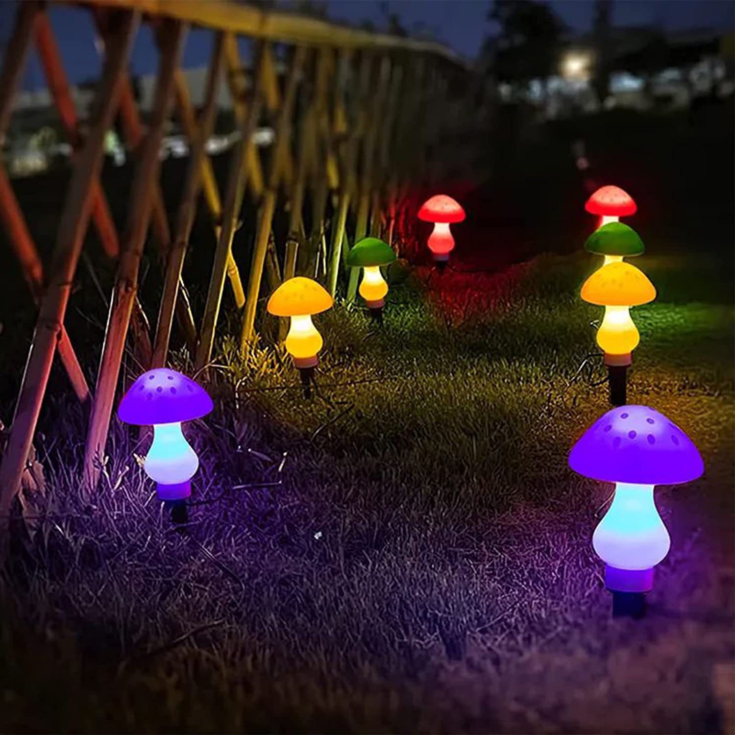 Solar Led Mushroom Light For Garden And Outdoor Decorative Lighting_voghion.com
