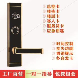 Hotel smart door lock rental room induction lock hotel card lock apartment anti-theft magnetic card lock B & B IC card lock