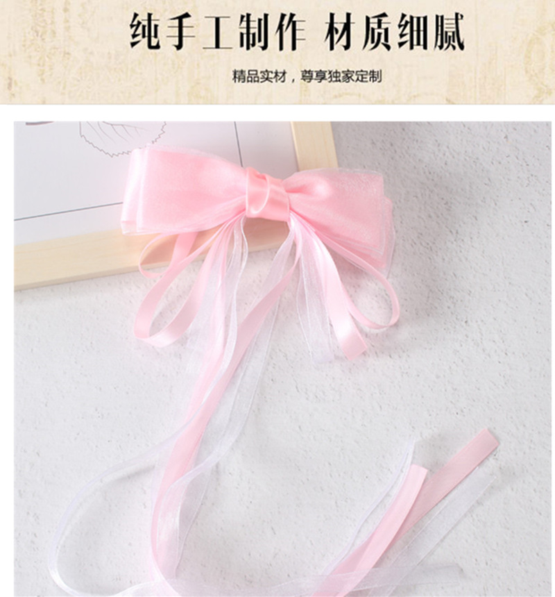 迷茫日用百货长飘带蝴蝶结发夹