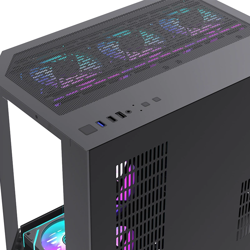 LOVINGCOOL настольная компьютерная игра морской вид комнаты корпус поддерживает 360 водяное охлаждение 9.16-дюймовый дисплей высокого разрешения LCD