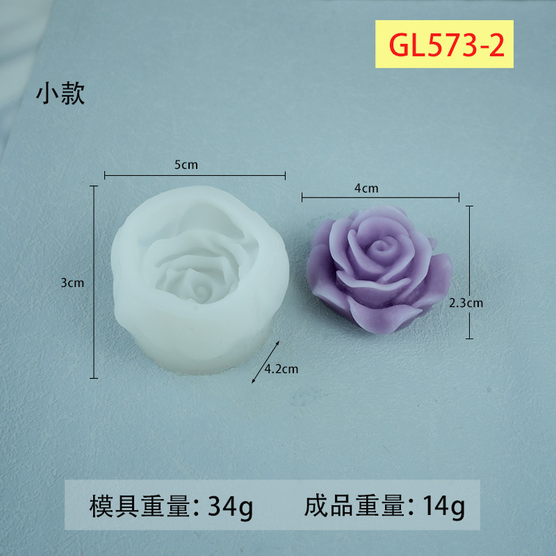 新しいバラの恋3d立体シリカゲルバラの花香薫ろうそくシミュレーション金型卸売り|undefined