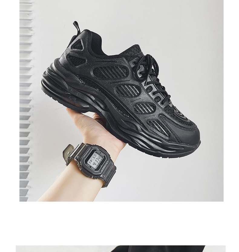 One piece drop shipping sneakers for men, mesh breathable casual shoes for couples, new versatile height increasing dad shoes, men's ins style_voghion.com