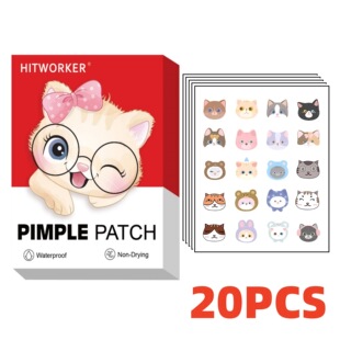 Cross-Border Exclusive New Cartoon Design Tea Tree Oil Hydrocolloid Acne Patch Is Gentle and Non-Irritating