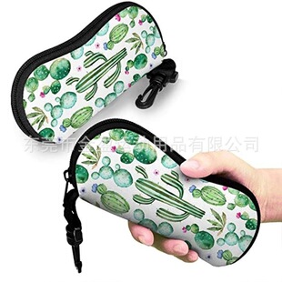 Factory Wholesale Amazon Hot Diving Material Glasses Bag Sunglasses Bag Solid Color Fashion Drop-resistant Glasses Case