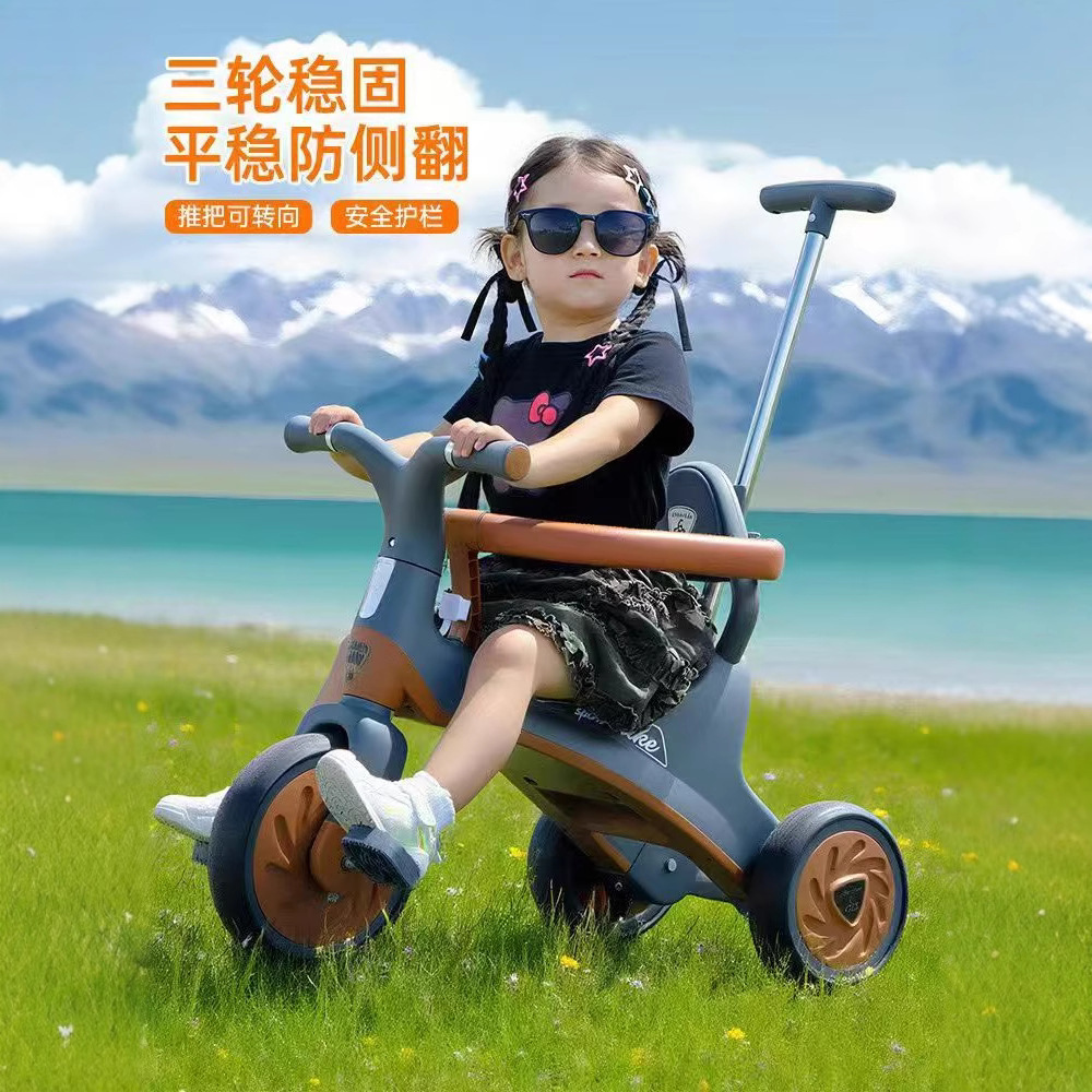 Multifunctional Kidsren's Tricycle 2-6 Years Old Baby Stroller Bicycle Scooter Kids Pedal Stroller Portable