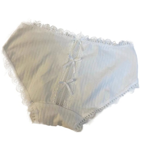 The matcha mousse is amazing!  Japanese pure cotton underwear women's low-waist lace bow discreet sexy briefs