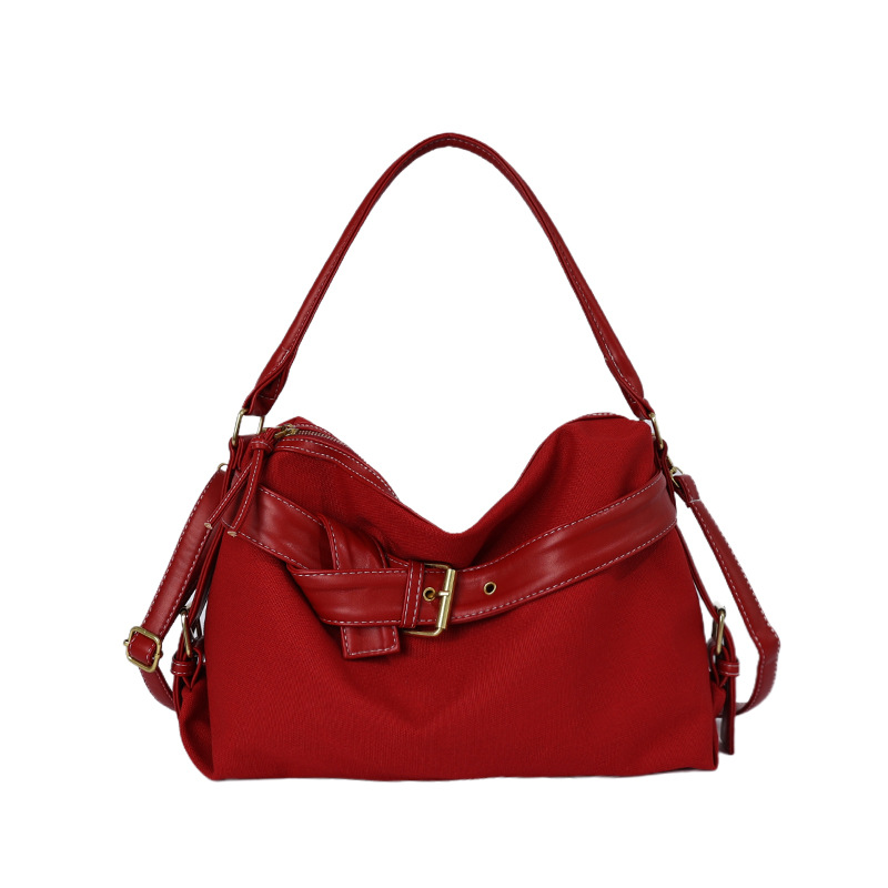 Bolso de mujer transfronterizo retrógrado diseño de personalidad bolso de tote Henggeng nuevo bolso de brazo de viaje diario bolso de hombro