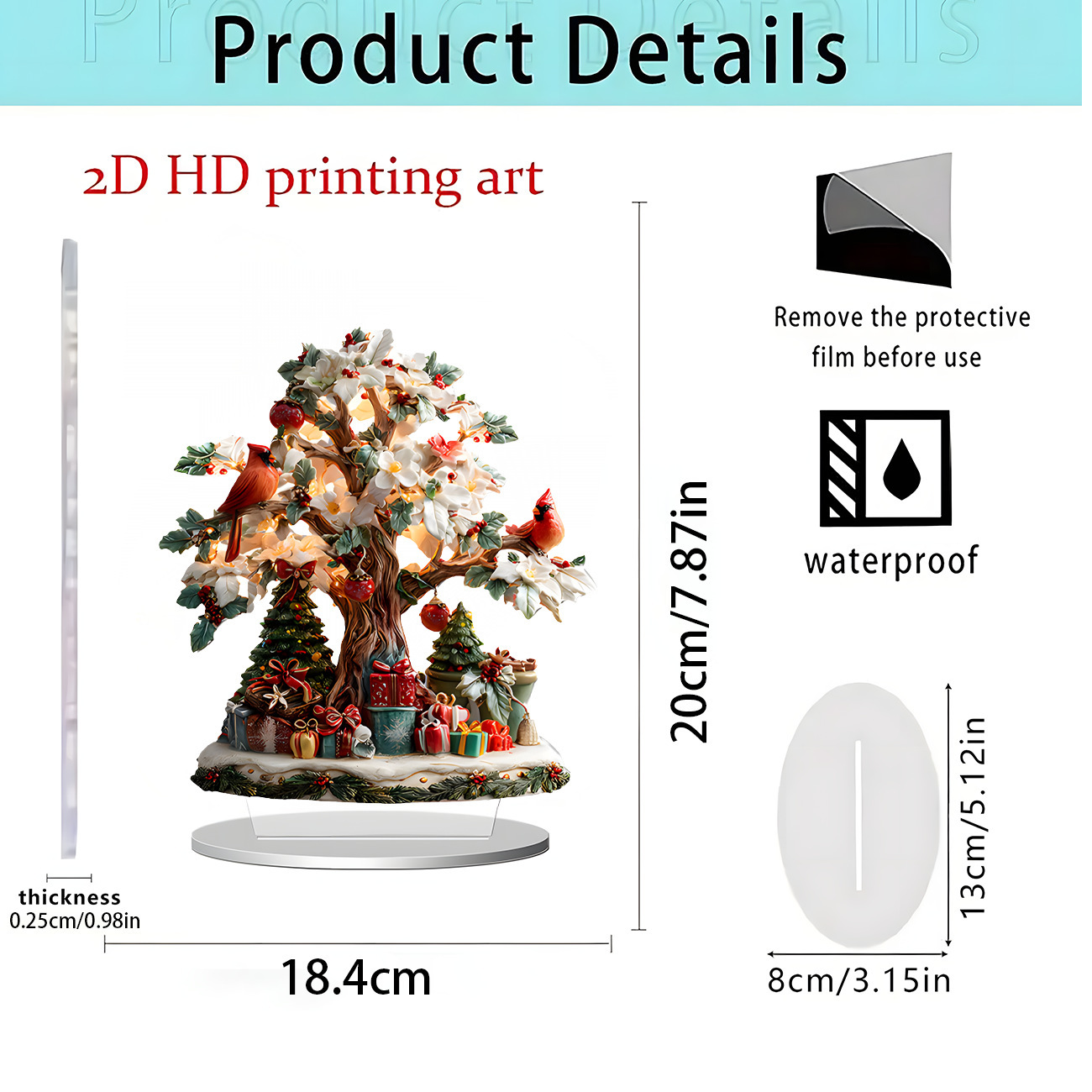2026 nuevos productos transfronterizos Navidad Hot Sale Festival creativo temporada atmósfera decoración artesanía acrílica 2D