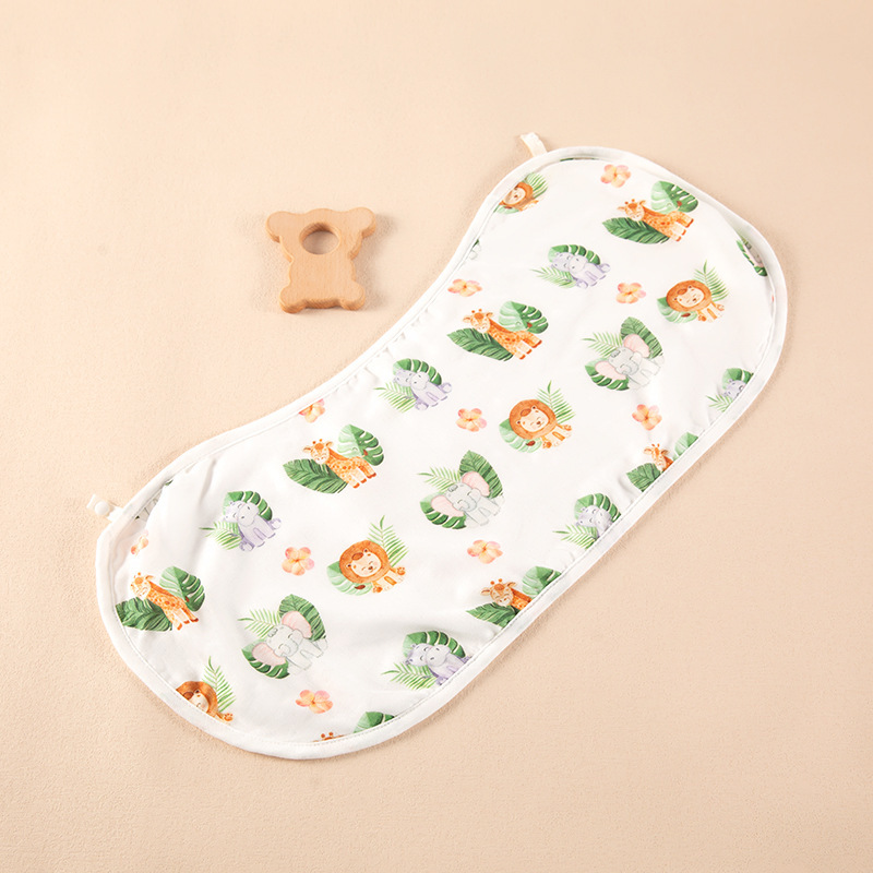 Almohada de película de nube de bebé antibacteriana fresca de verano, un paño de hilo de algodón de bambú, toalla de hipo anti-escupir, almohada plana para bebé, toalla de saliva