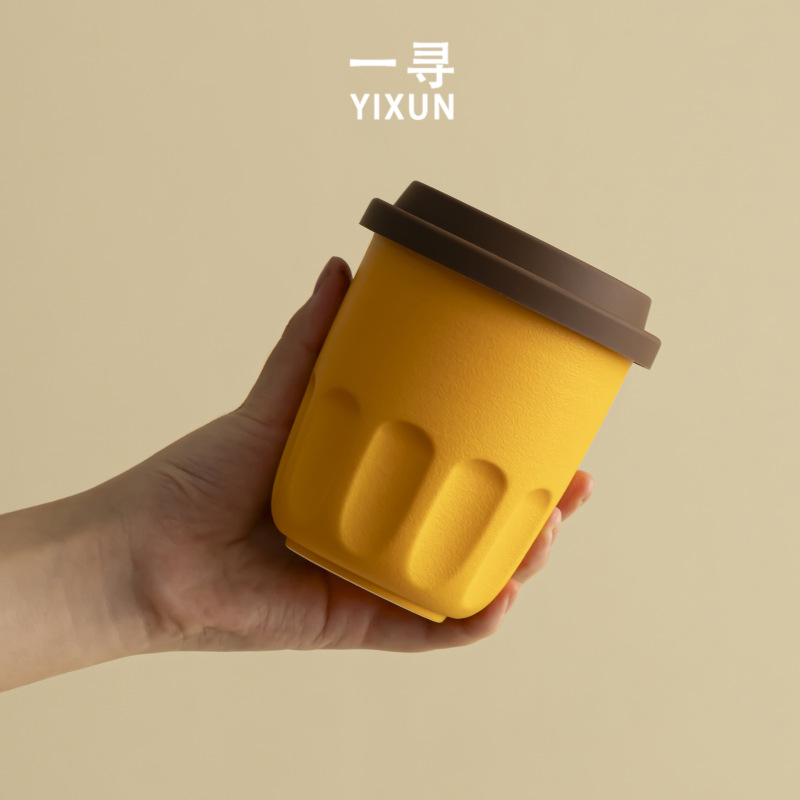 Yixun ins スタイルセラミックカップハンドマグラテコーヒーカップクリエイティブ手作りセラミック手淹れコーヒーカップ|undefined