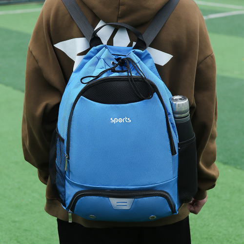 Foreign trade dry and wet separation basketball drawstring bag outdoor training sports backpack hiking mountain climbing camping cycling backpack
