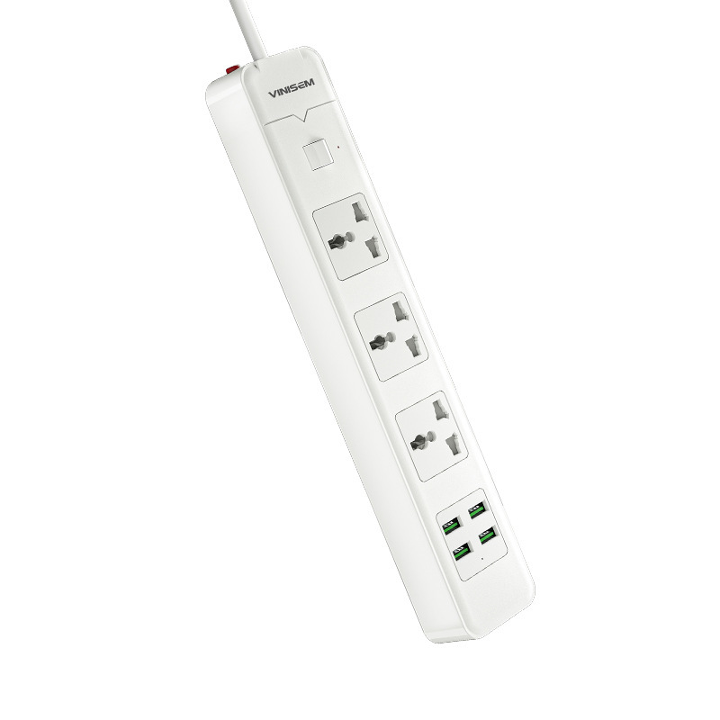 Transfronterizos exclusivos para la explosión de la norma europea y la norma británica enchufe doméstico 4 conector USB multifuncional enchufe de cableado enchufe placa de cableado