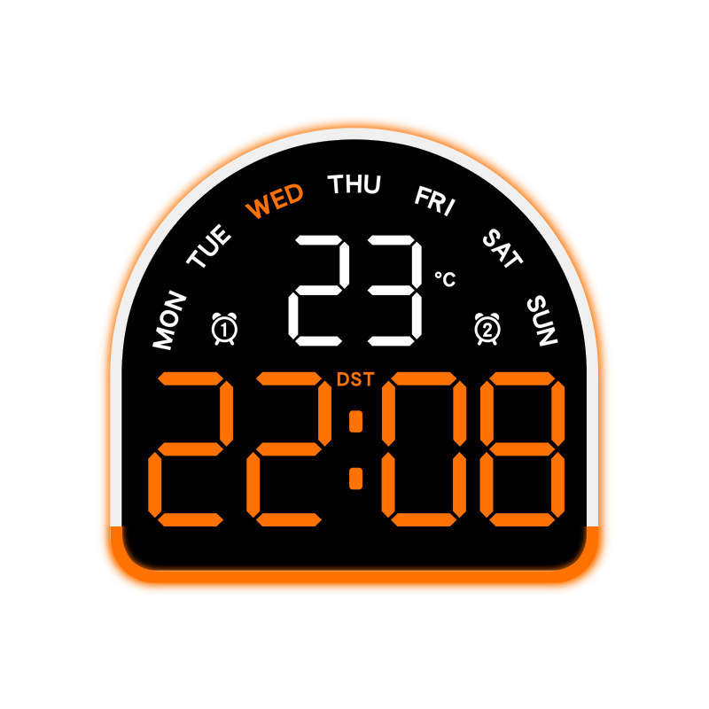 Nuevo reloj electrónico LED de luz de atmósfera reloj multifuncional de iluminación doméstica mostrando la temperatura del reloj de mesa 552