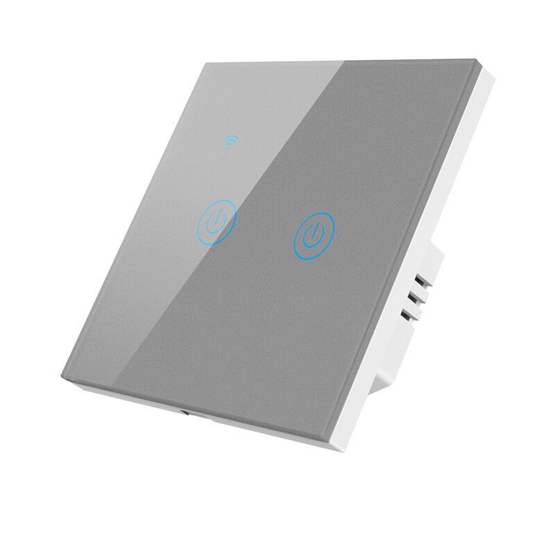 유니버설 버전 Tuya WIFI 유형 86 회색 2개 개방형