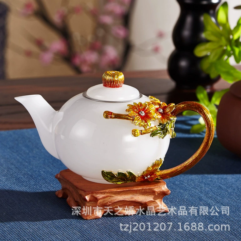 Эмаль, чайный набор, чашка для чая, чайник