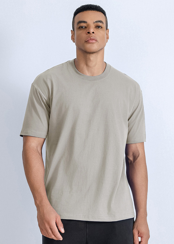 クロスボーダー欧米風230g純綿無地Tシャツ、ラウンドネック、筒型Tシャツ、男女兼用半袖Tシャツ|undefined