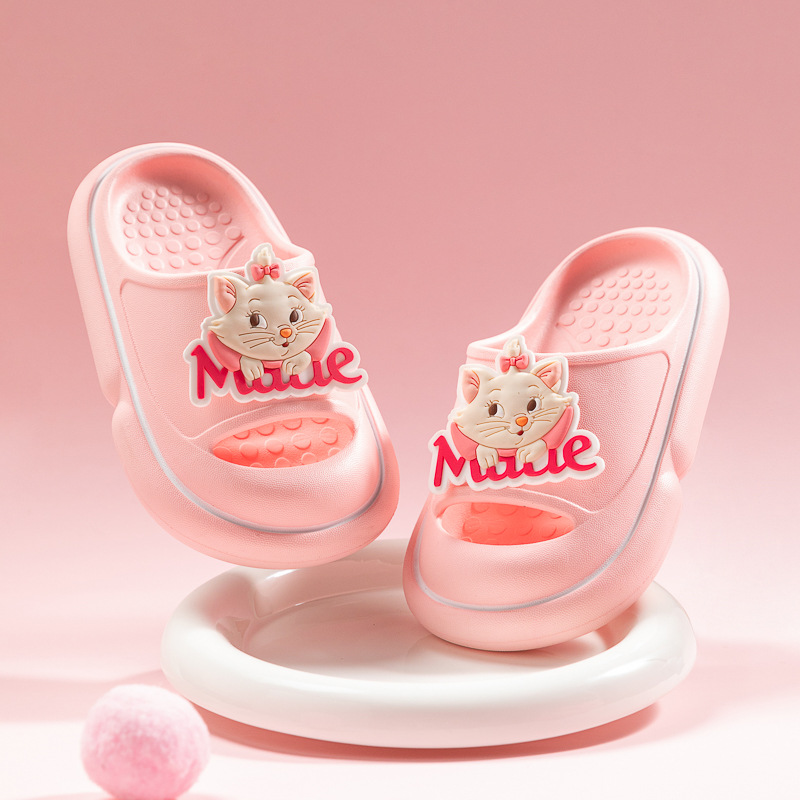 Rui Liya's New Summer Children's Mary Jane Clogs for Girls, Suitable for Indoor and Outdoor Use, Closed-Toe Slippers, Non-Slip