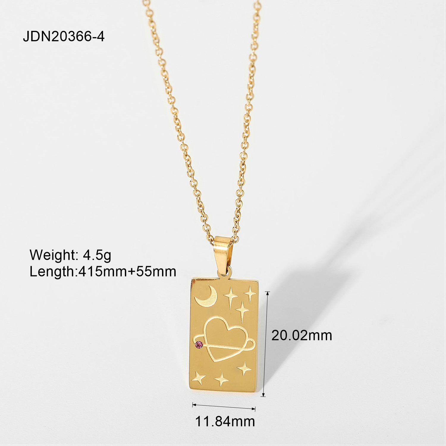 Simple Style Geometric Stainless Steel Plating Gold Plated Necklace display picture 3