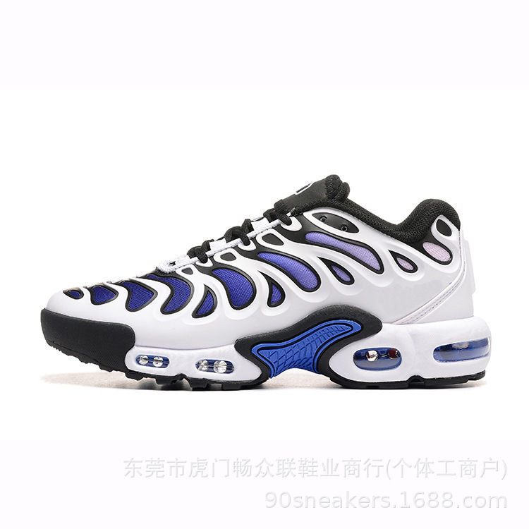 男鞋夏季透气max plus气垫鞋黑白熊猫网纱轻便跑步鞋欧美外贸批发|undefined