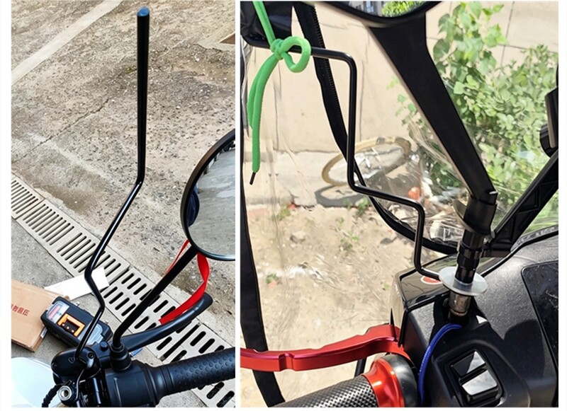 Electric vehicle windscreen bracket, motorcycle canopy bracket accessories, fixed steel frame base, special-shaped pole