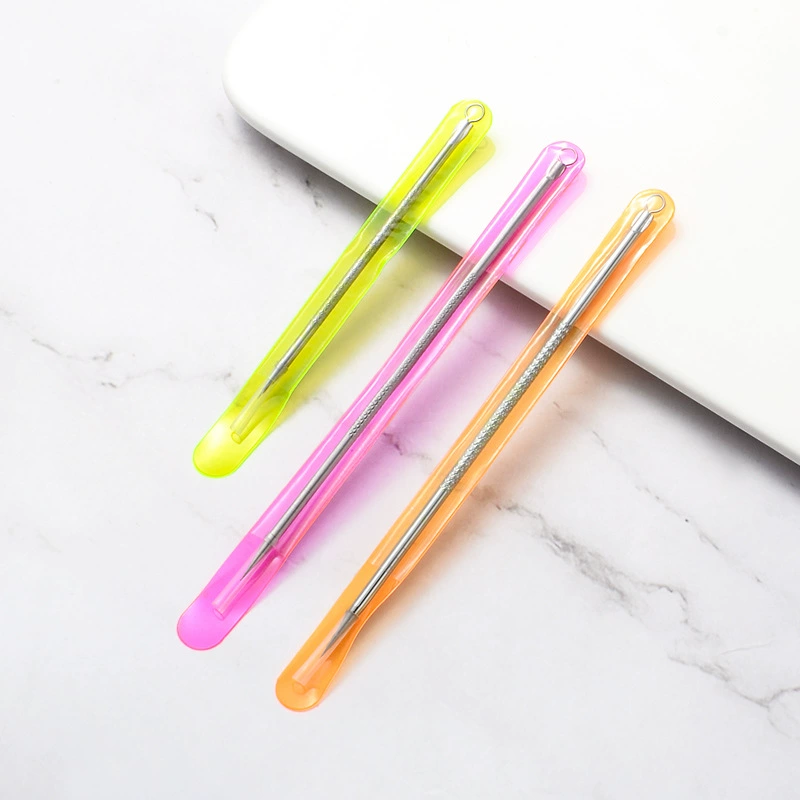 Короткая игла для лица длиной 8 см, короткая игла для удаления прыщей, двусторонняя игла для удаления прыщей, игла для удаления черных точек в наличии, производитель косметических инструментов.