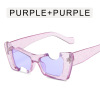 Tide, sunglasses, trend glasses solar-powered hip-hop style, cat's eye, 2023 collection, European style