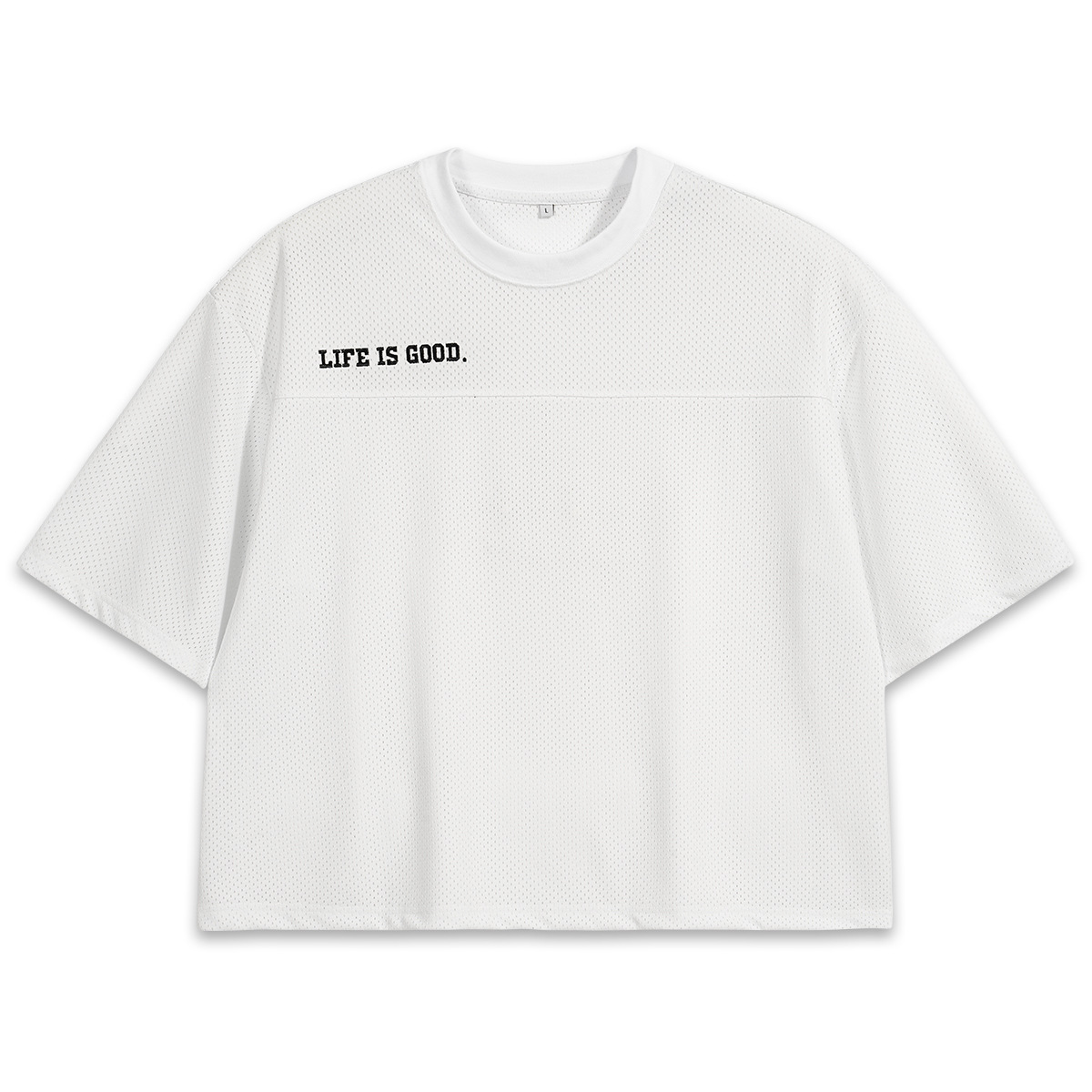 ETAI Hombre| Verano nuevo corto y ancho tipo malla de manga corta hombre de alta calidad universal transpirable pesada camiseta de cuello redondo image 7