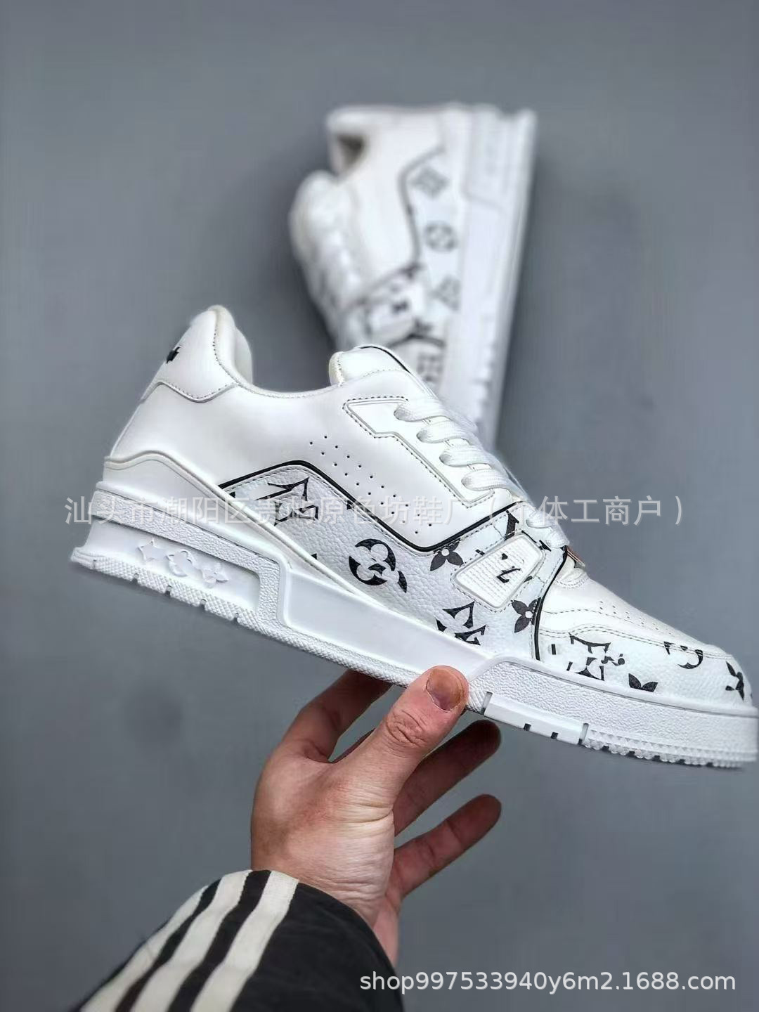 Louis Vuitton Trainer Low White Monogram