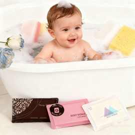 压缩沐浴海绵多色便携柔软亲肤起泡丰富酒店家用旅行洗澡神器