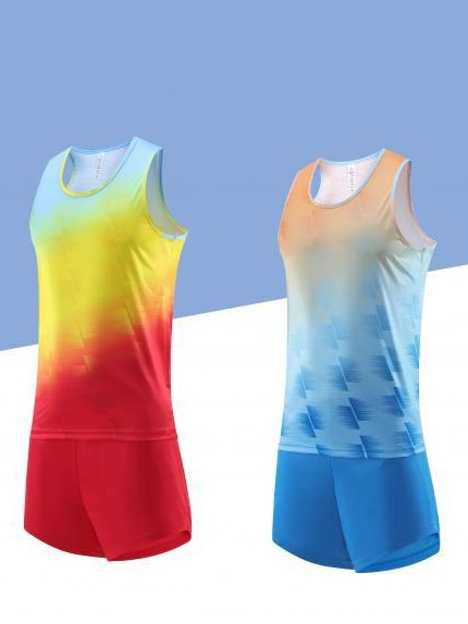 Trajes de entrenamiento de atletismo trajes de entrenamiento de deportes de hombres trajes de maratón trajes de entrenamiento de deportes de prueba física para correr 8317