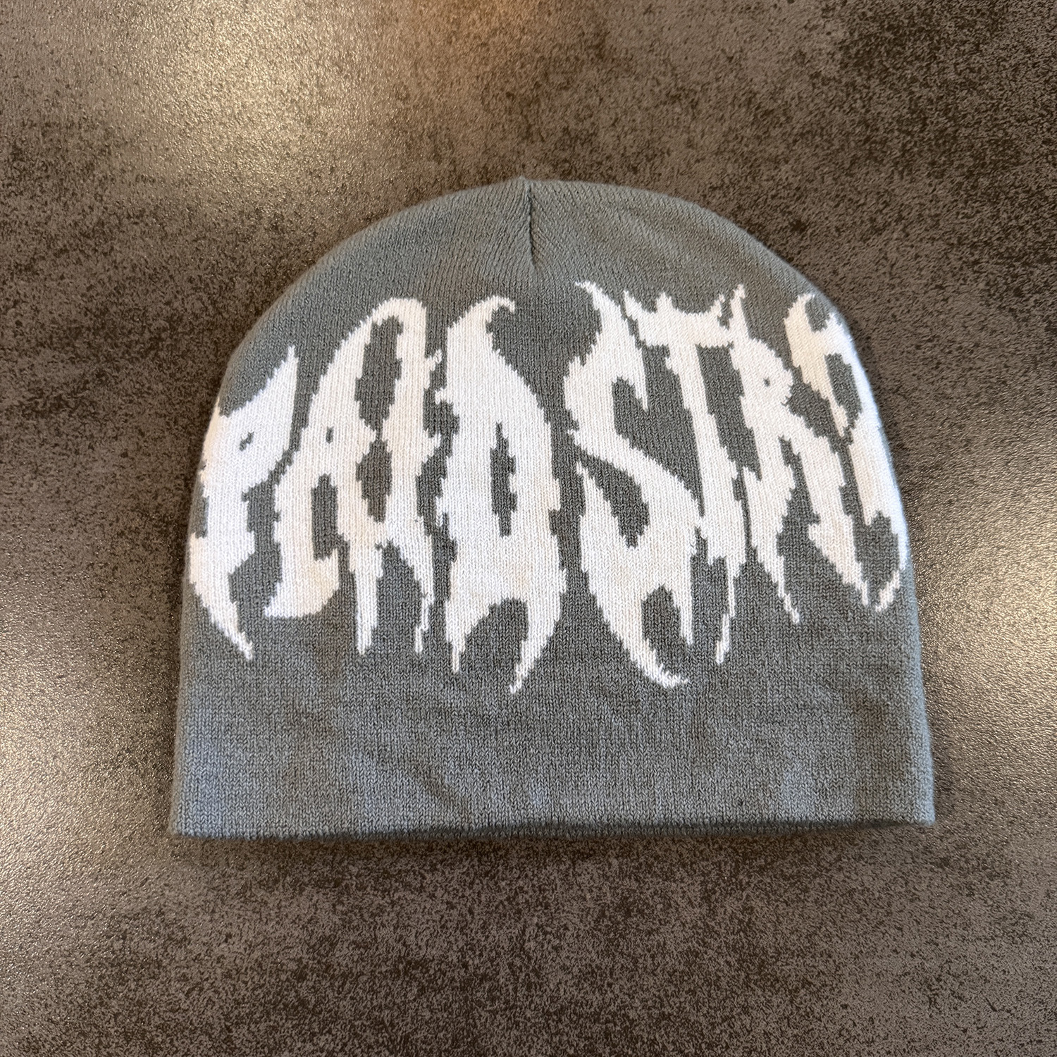 Unbranded Gothic Letter Beanie Grey