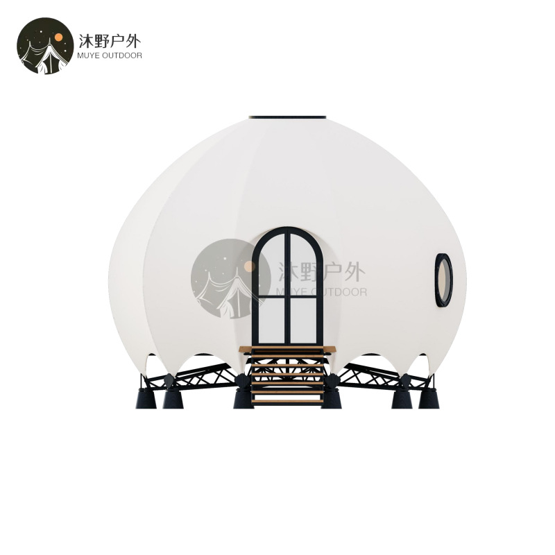 Muye Outdoor Scenic Spot Red Star Sky Tent Wild Luxury Camping Restaurant Tent Camping Hotel