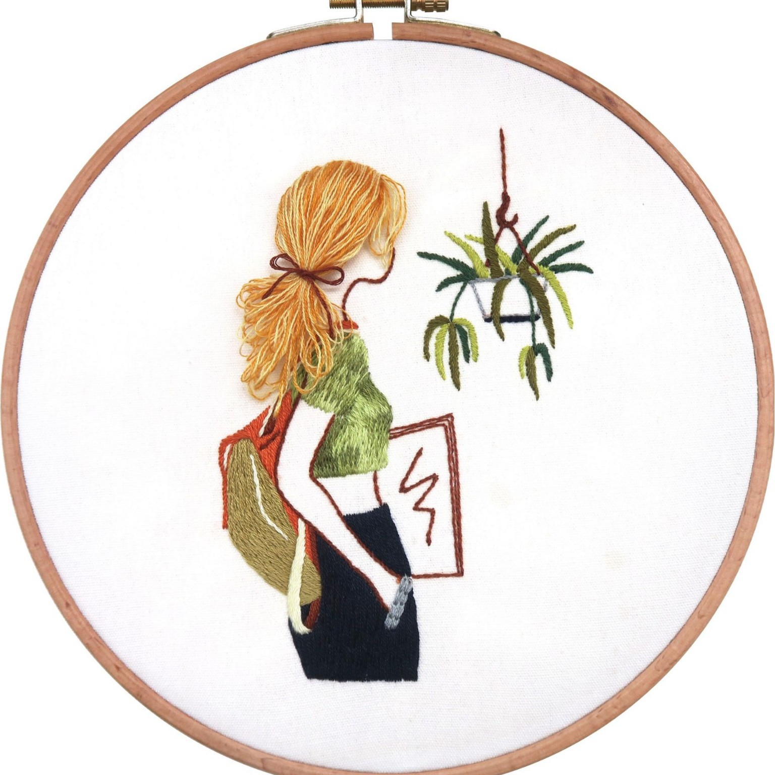 Bordado Diy Butterfly Colgante Lu Bordado Hecho a mano Paquete de material Juego de tres piezas Inglés Creative Children's Gift Flower Colgante